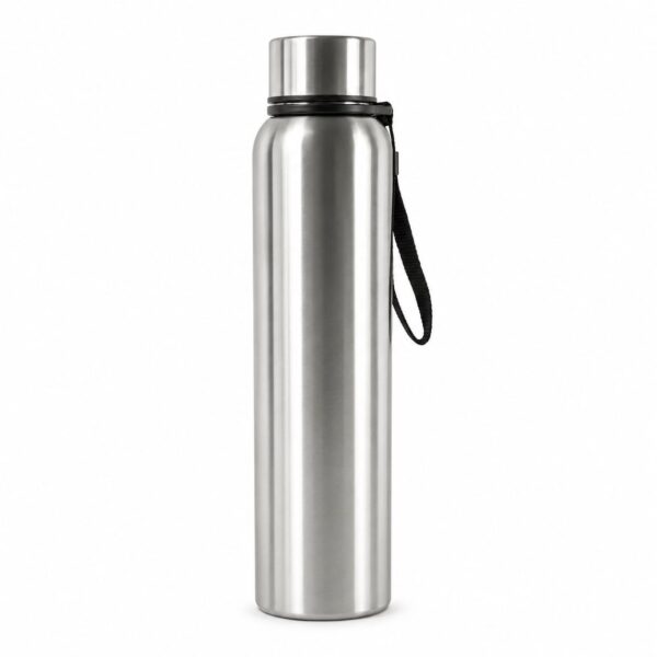 1000ml Stainless Steel Water Bottle | Leak Proof Single Wall Steel Bottle | Reusable BPA Free Drinking Bottle | Portable Water Flask for Office, Gym, School, Travel & Outdoor (Silver)